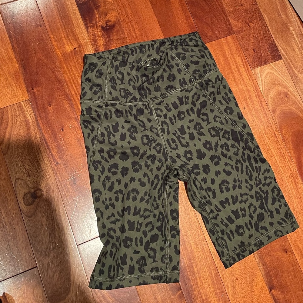 X by gottex cheetah biker shorts